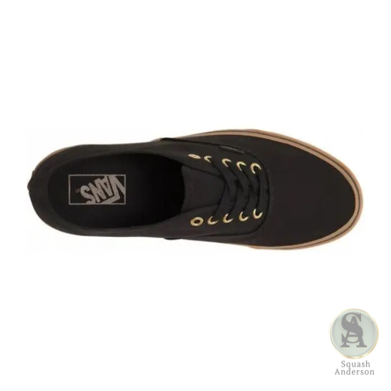 Black Rubber Low-Top Sneakers