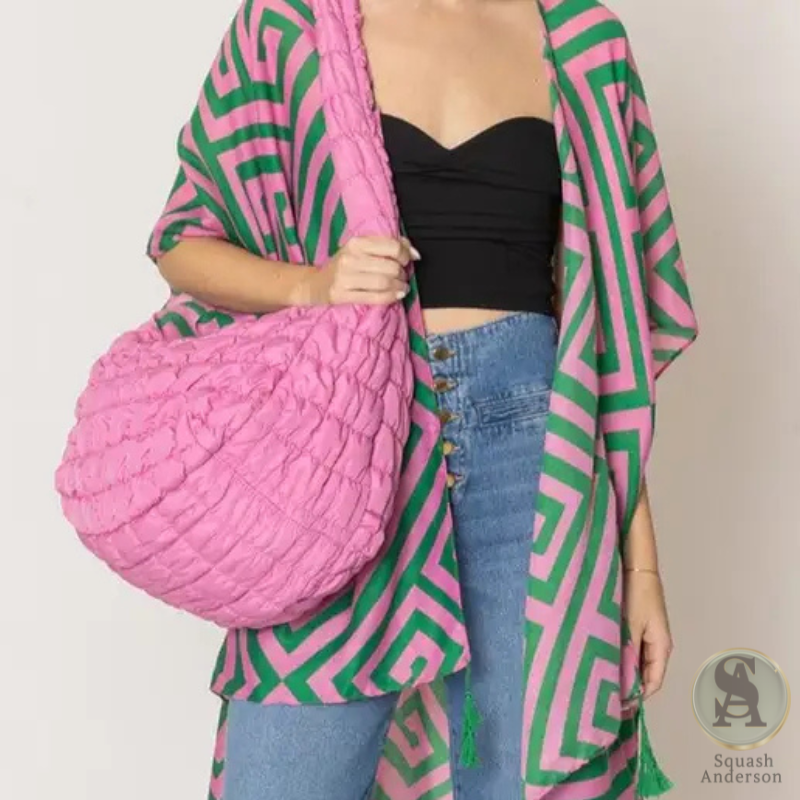 Cora Large Quilted Puffer Tote Bag