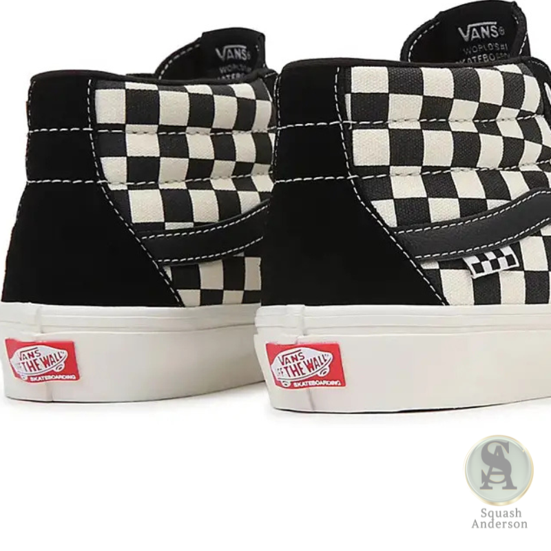 Vans Skate Grosso Mid Checkerboard Black and Marshmallow Shoe