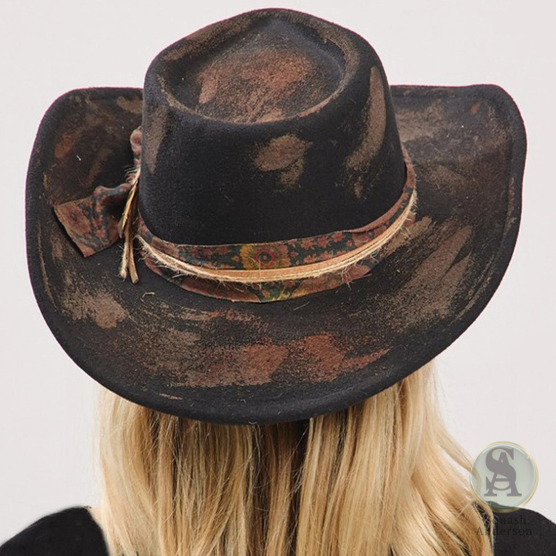 Vintage Black Cowboy Hat
