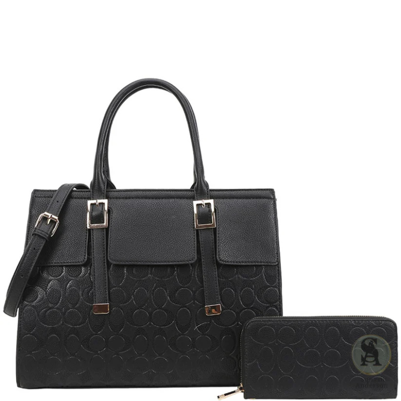 Oval Luxe 2-in-1 Satchel & Wallet Set
