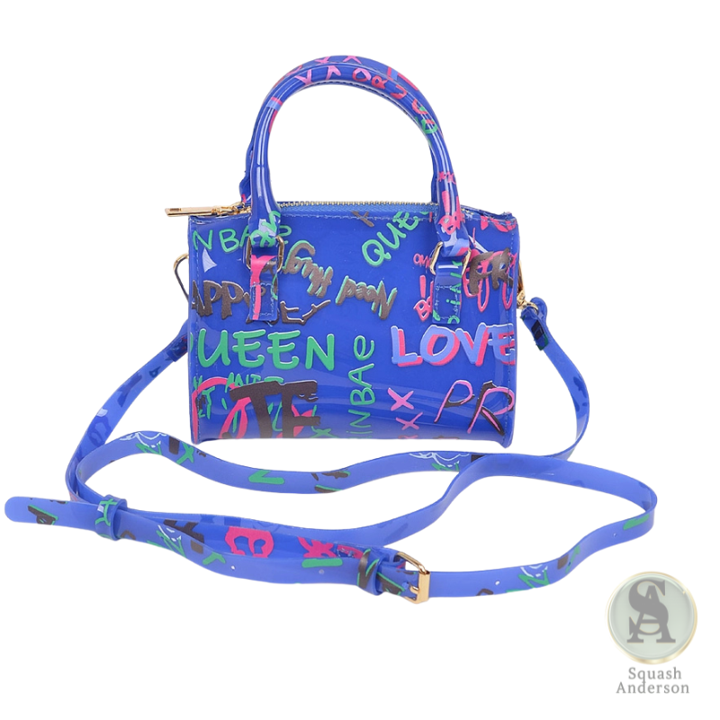 Graffiti PVC Boston Bag