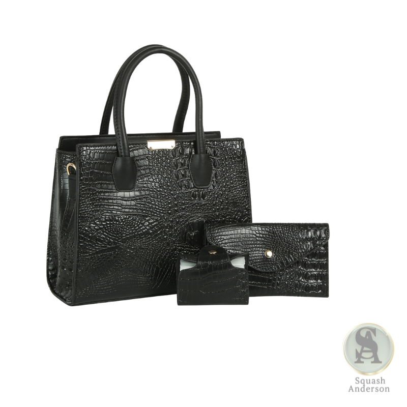 Alligator Croc 3-In-1 Satchel Set