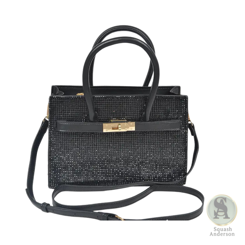 Rhinestone Top Handle Bag