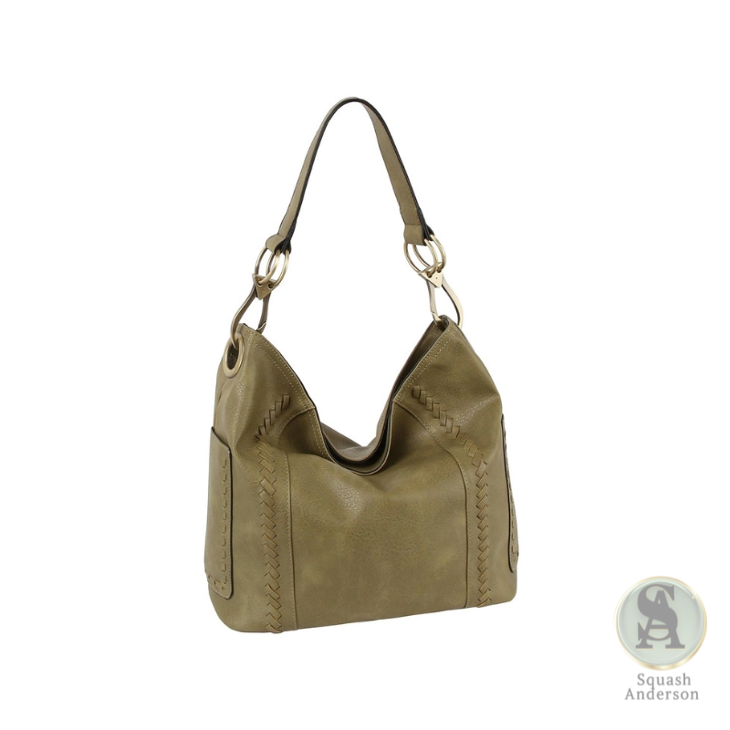 Gracie Whipstitch Hobo Bag – Mocha