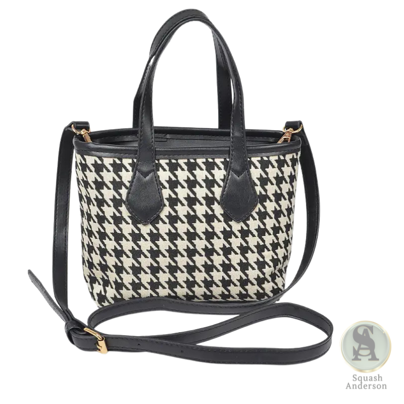 Classic Houndstooth Mini Tote
