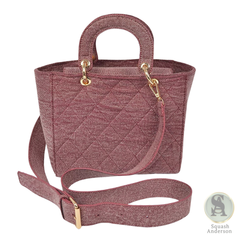 Quilted Denim Tote Bag