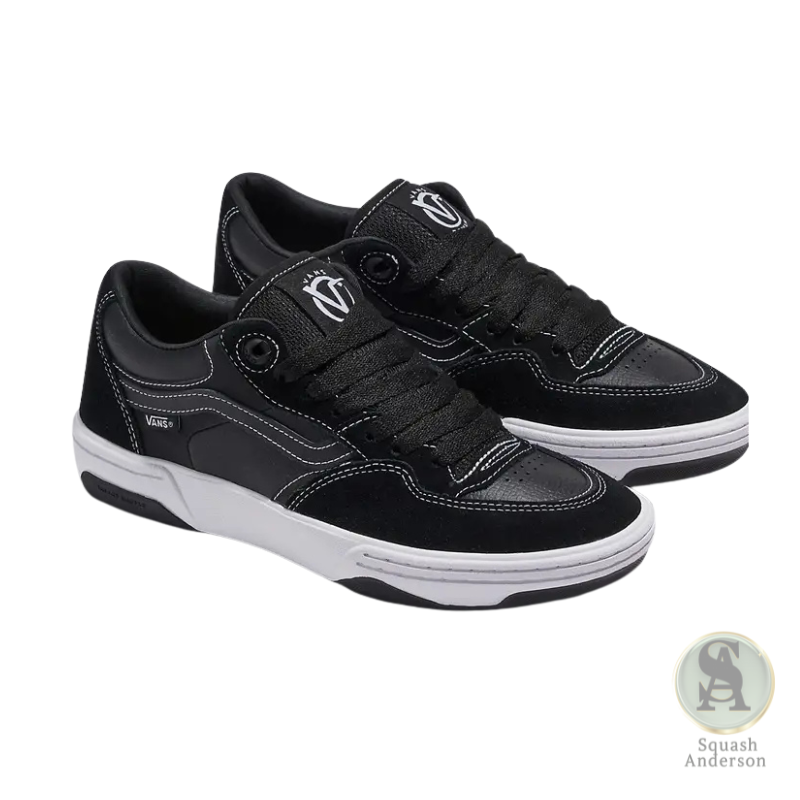 Vans Rowan 2 Black & White Skate Sneakers