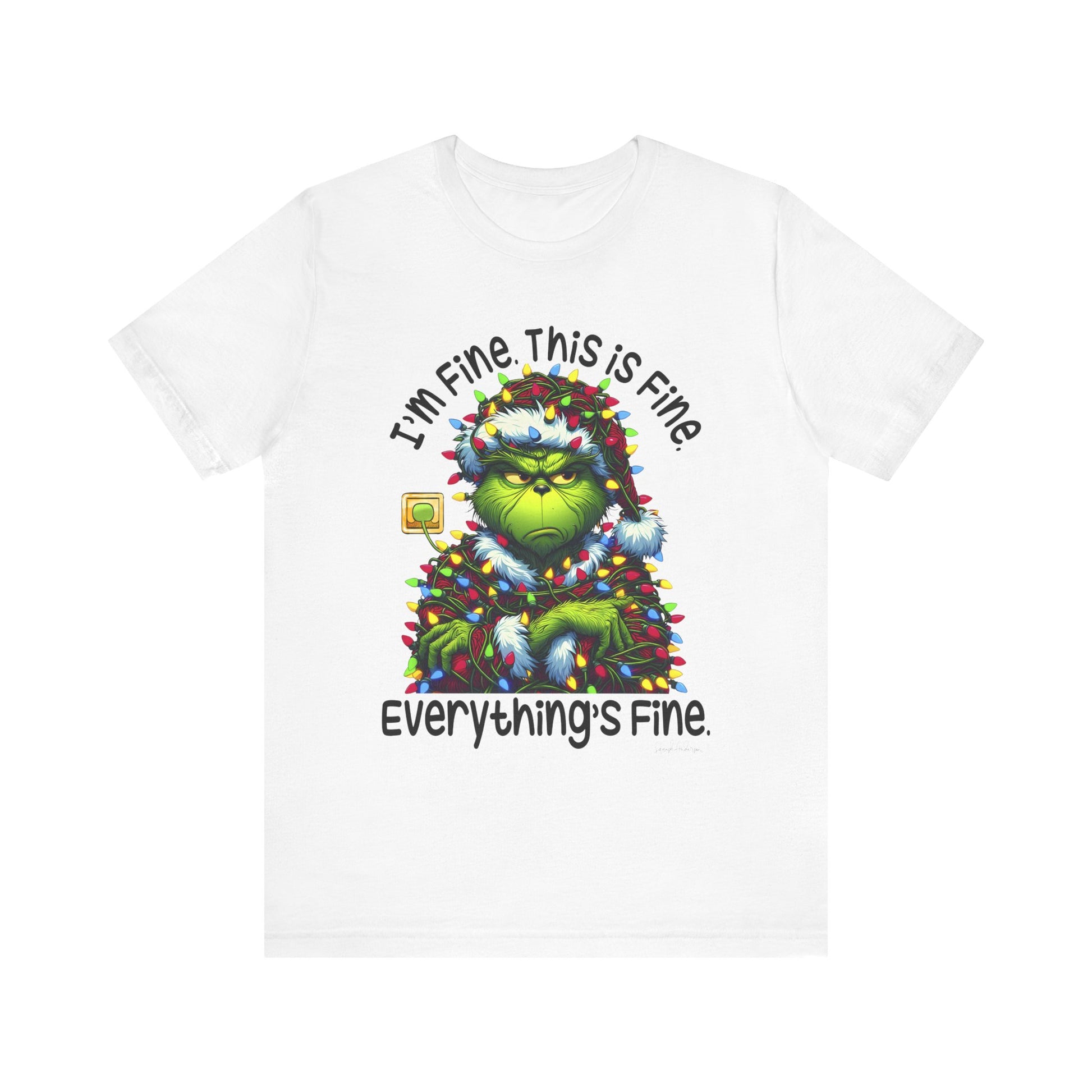 Im Fine Grinch Unisex Jersey Short Sleeve Tee image 0