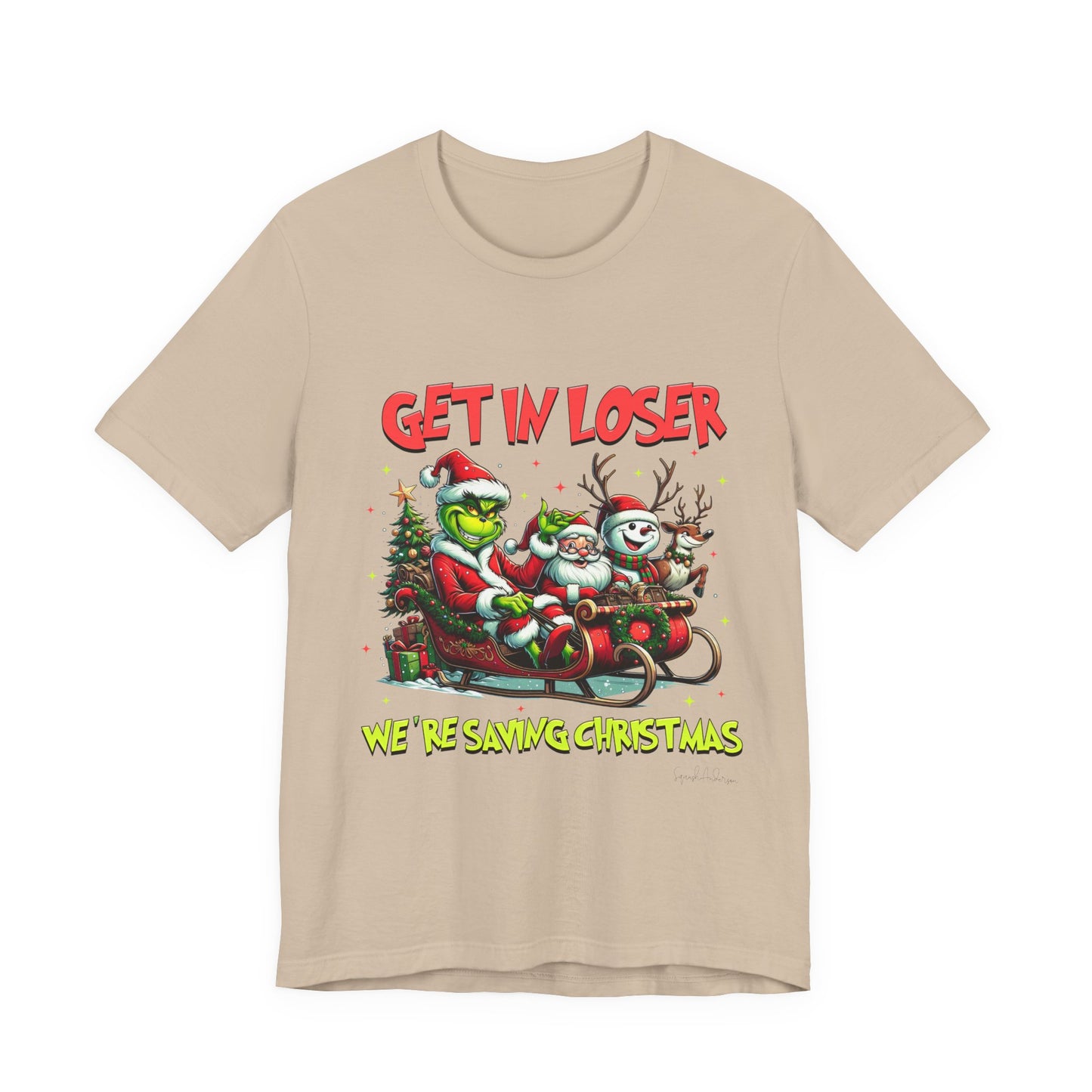 Get In Loser Grinch Unisex Jersey Short Sleeve Tee image 6