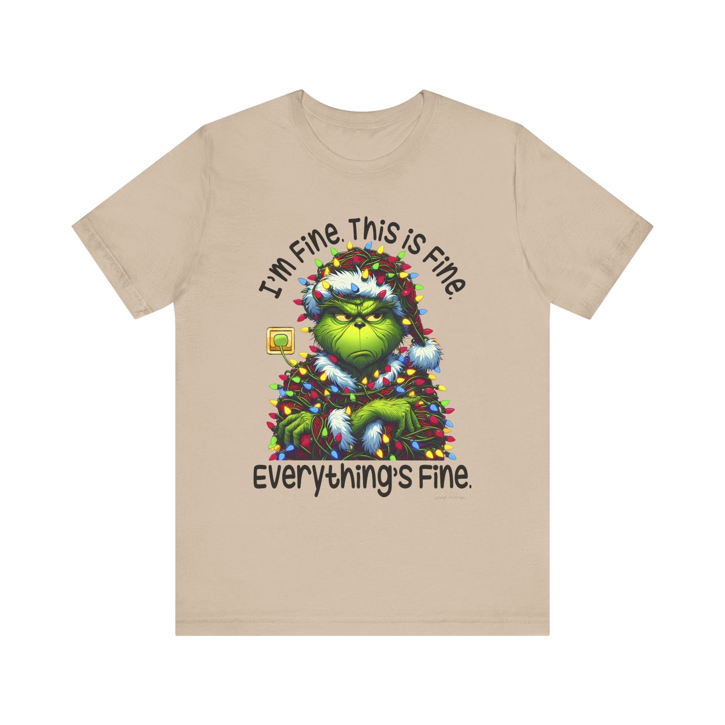 Im Fine Grinch Unisex Jersey Short Sleeve Tee image 12