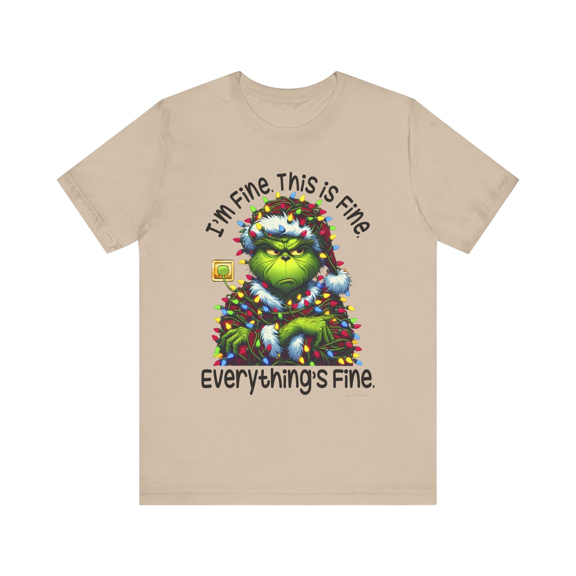 Im Fine Grinch Unisex Jersey Short Sleeve Tee image 12
