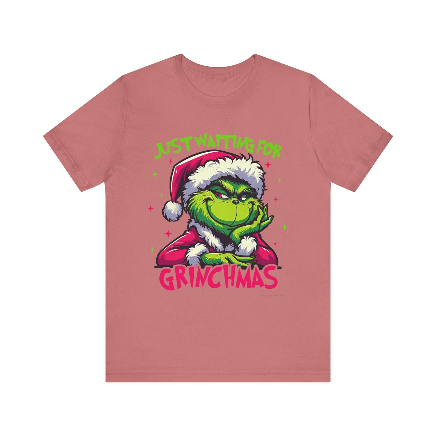 Just Waiting For Grinchmas Unisex Jersey Short Sleeve Tee image 12