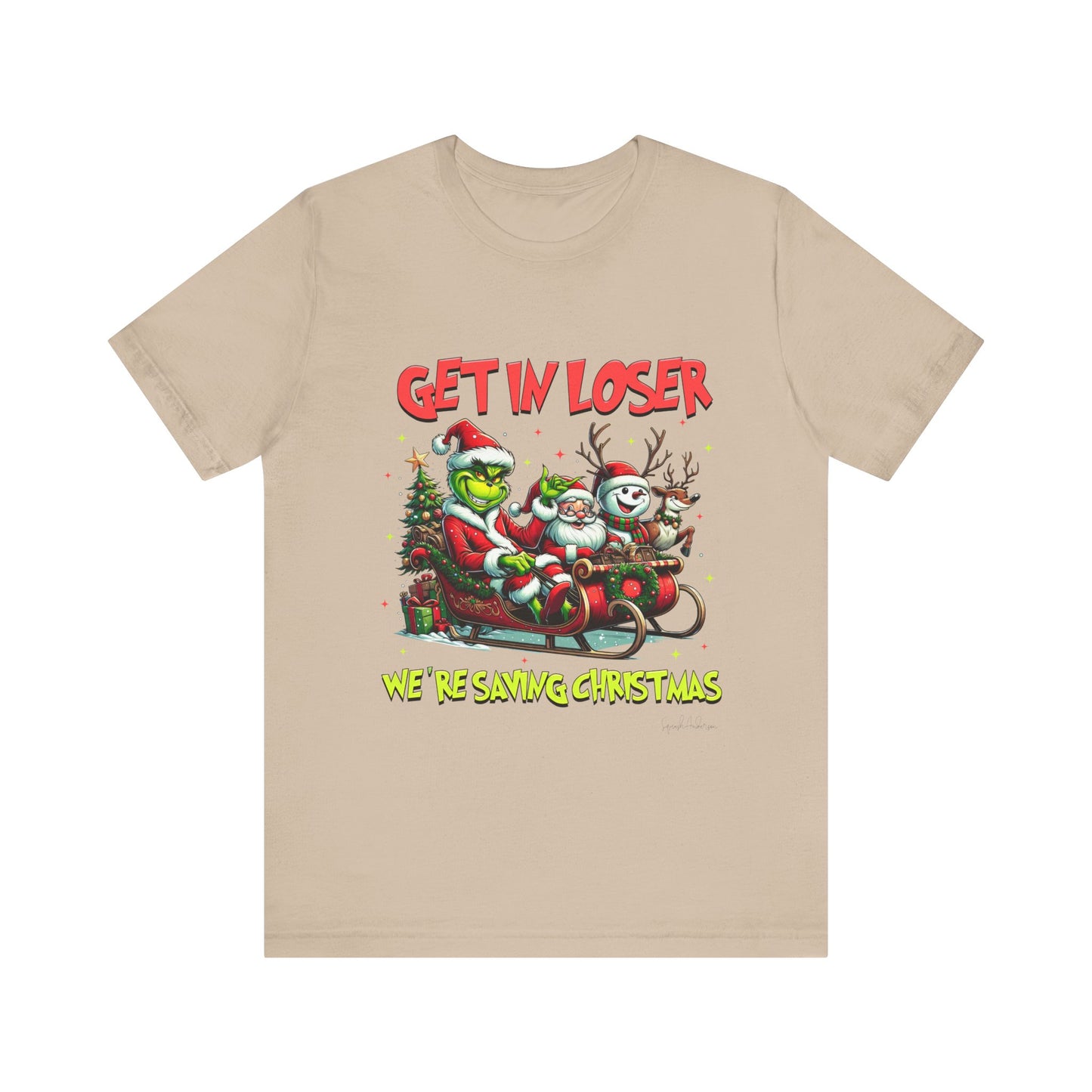Get In Loser Grinch Unisex Jersey Short Sleeve Tee image 4