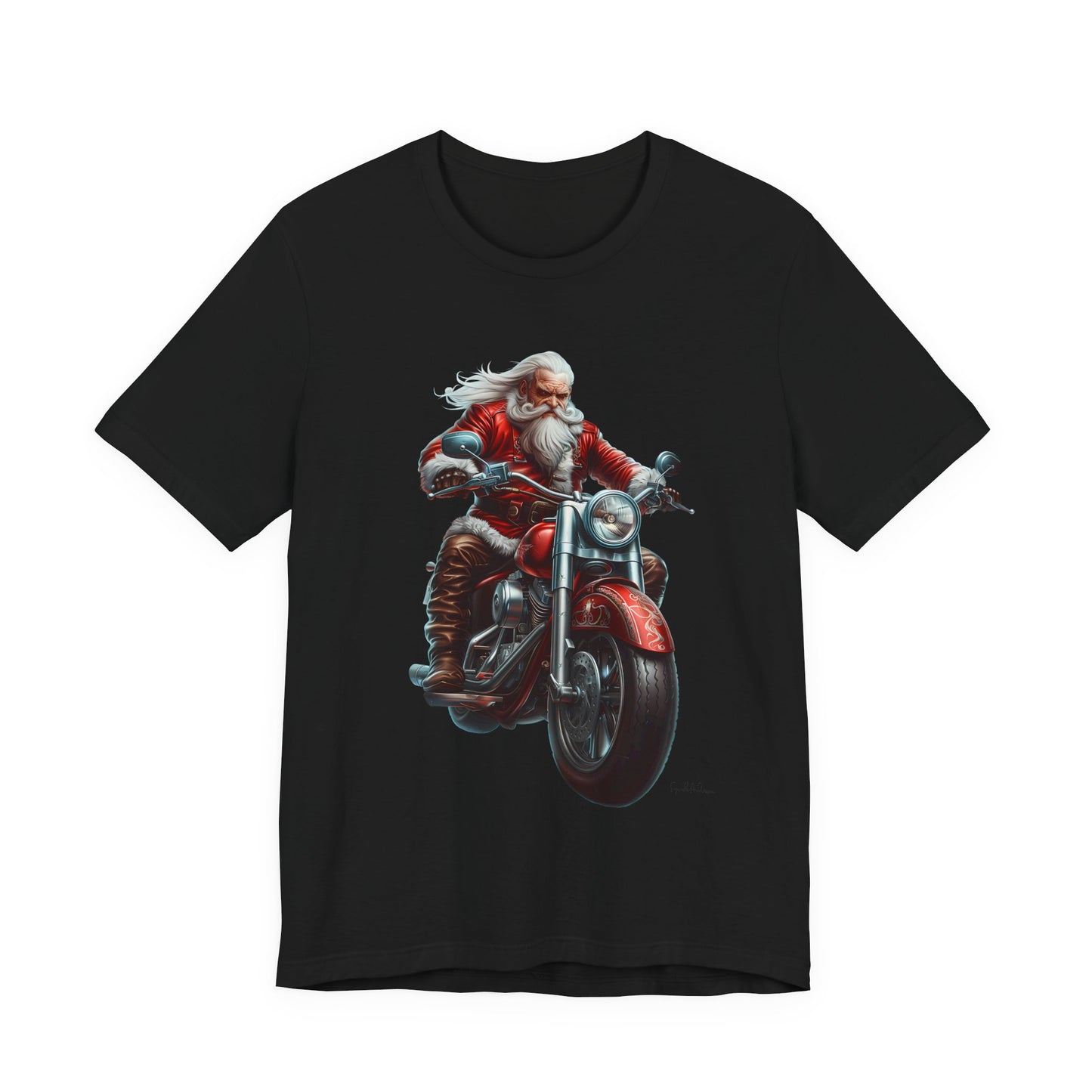 Road Hog Santa Unisex Jersey Short Sleeve Tee image 10