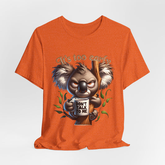 Grumpy Koala Unisex Jersey Short Sleeve Tee image 0