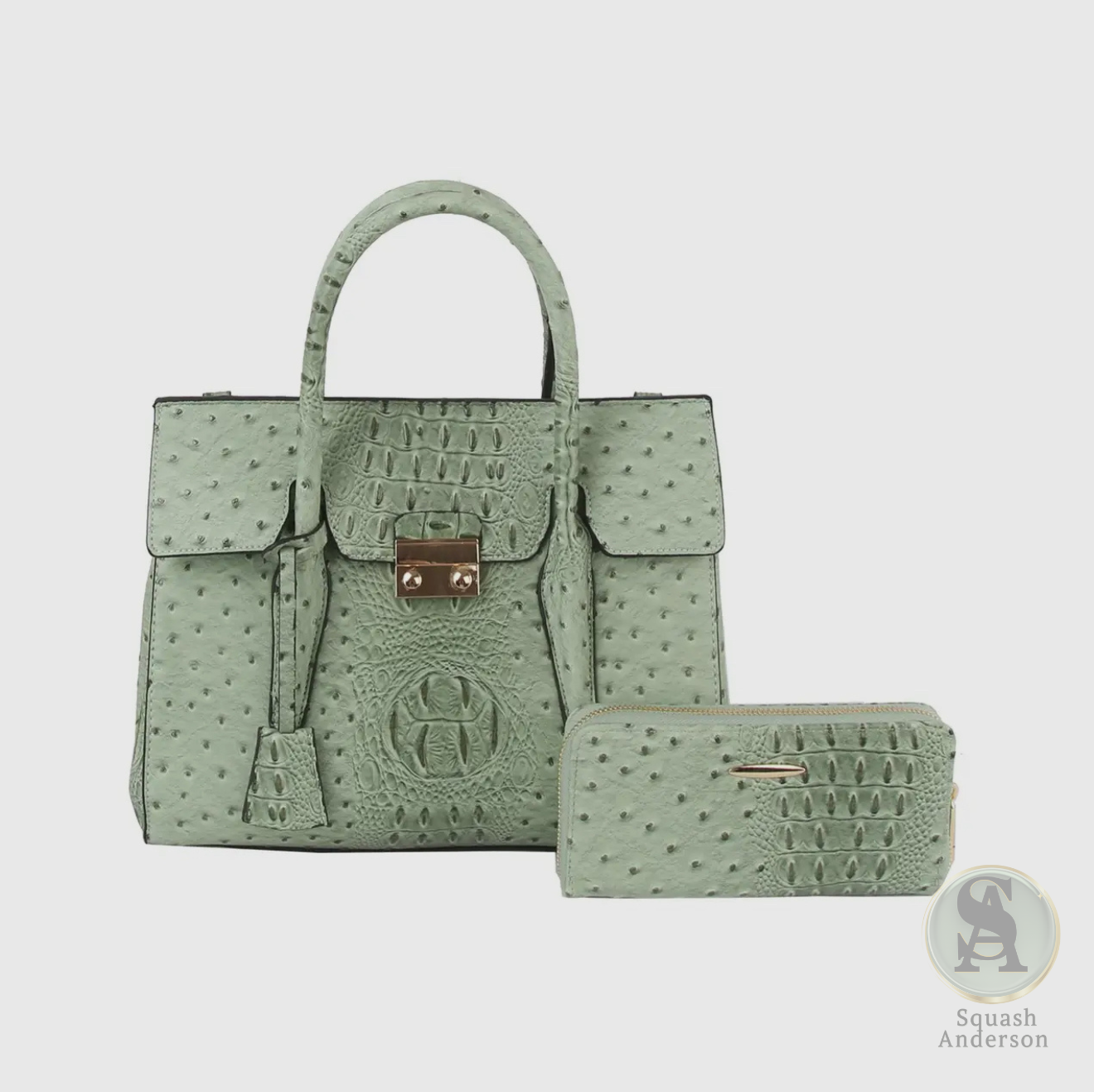 Croc Luxe 2-in-1 Top Handle & Crossbody Bag Set
