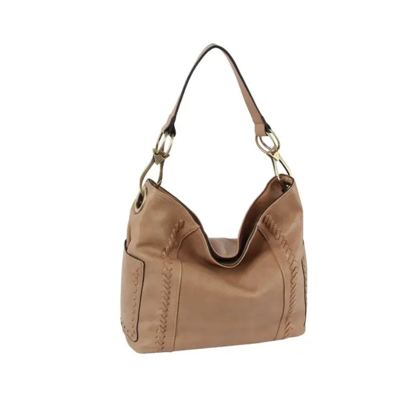 Gracie Whipstitch Hobo Bag – Mocha