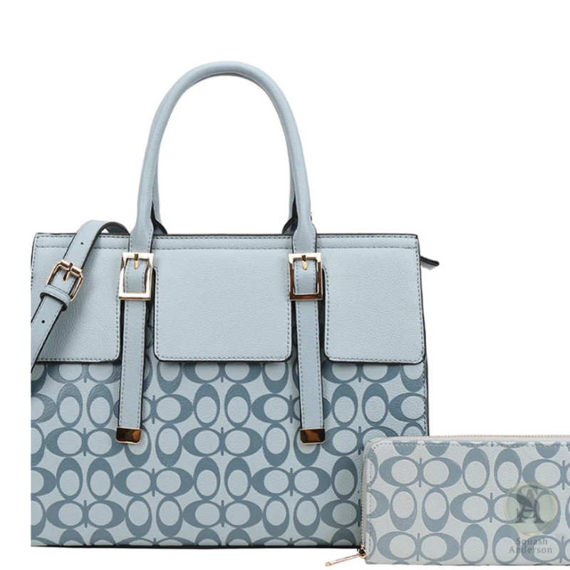Oval Luxe 2-in-1 Satchel & Wallet Set