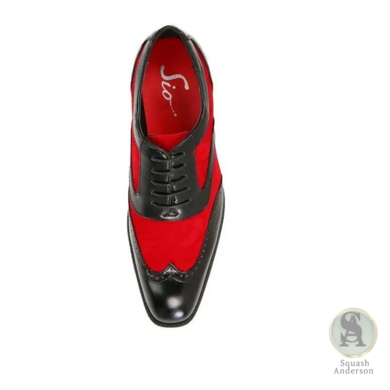 Brighton Red Wingtip Oxfords
