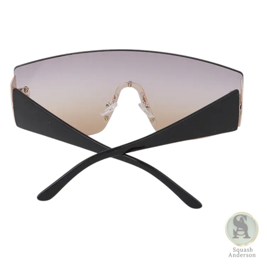 Rimless Shield Gradient Sunglasses