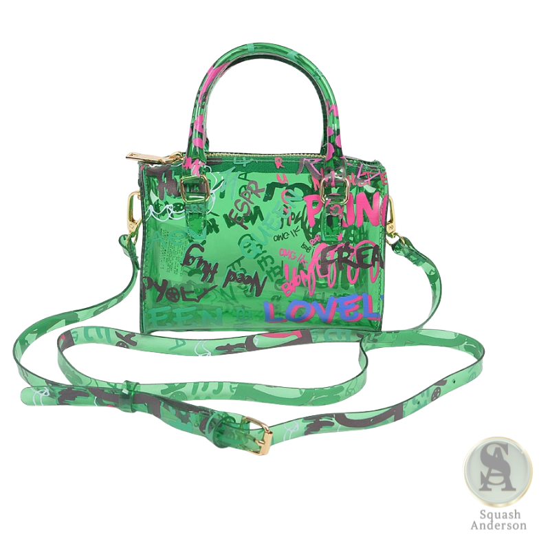 Graffiti PVC Boston Bag