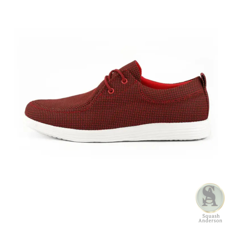 Daniel Red Knit Sneakers