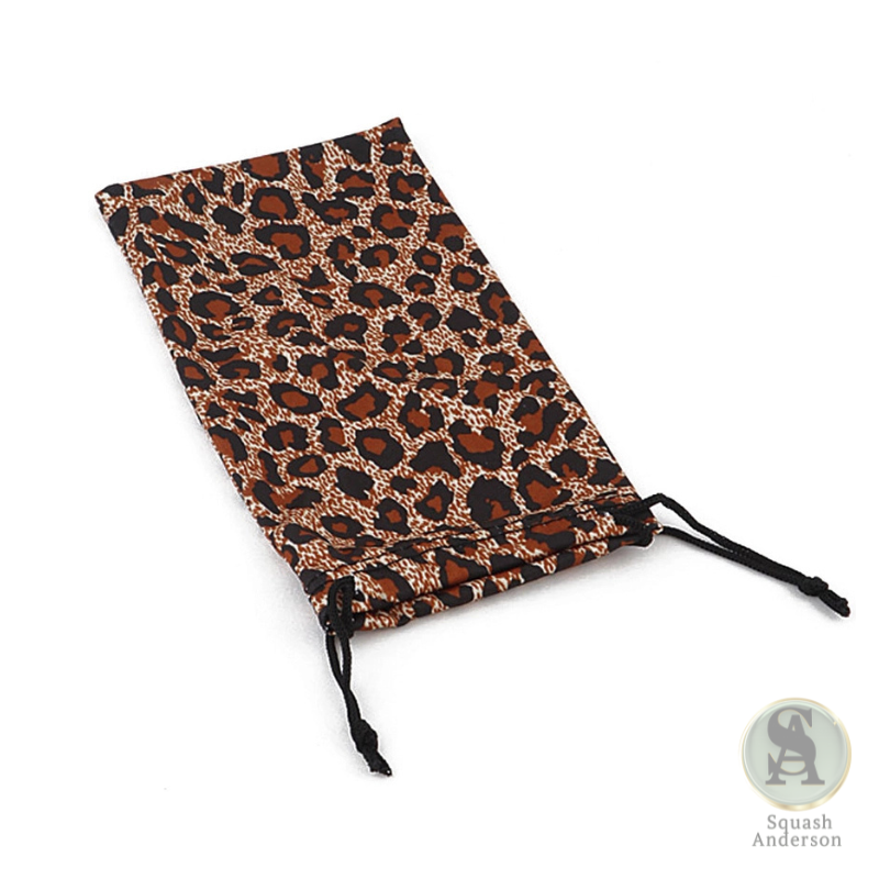 Leopard Print Sunglasses Pouch Bag