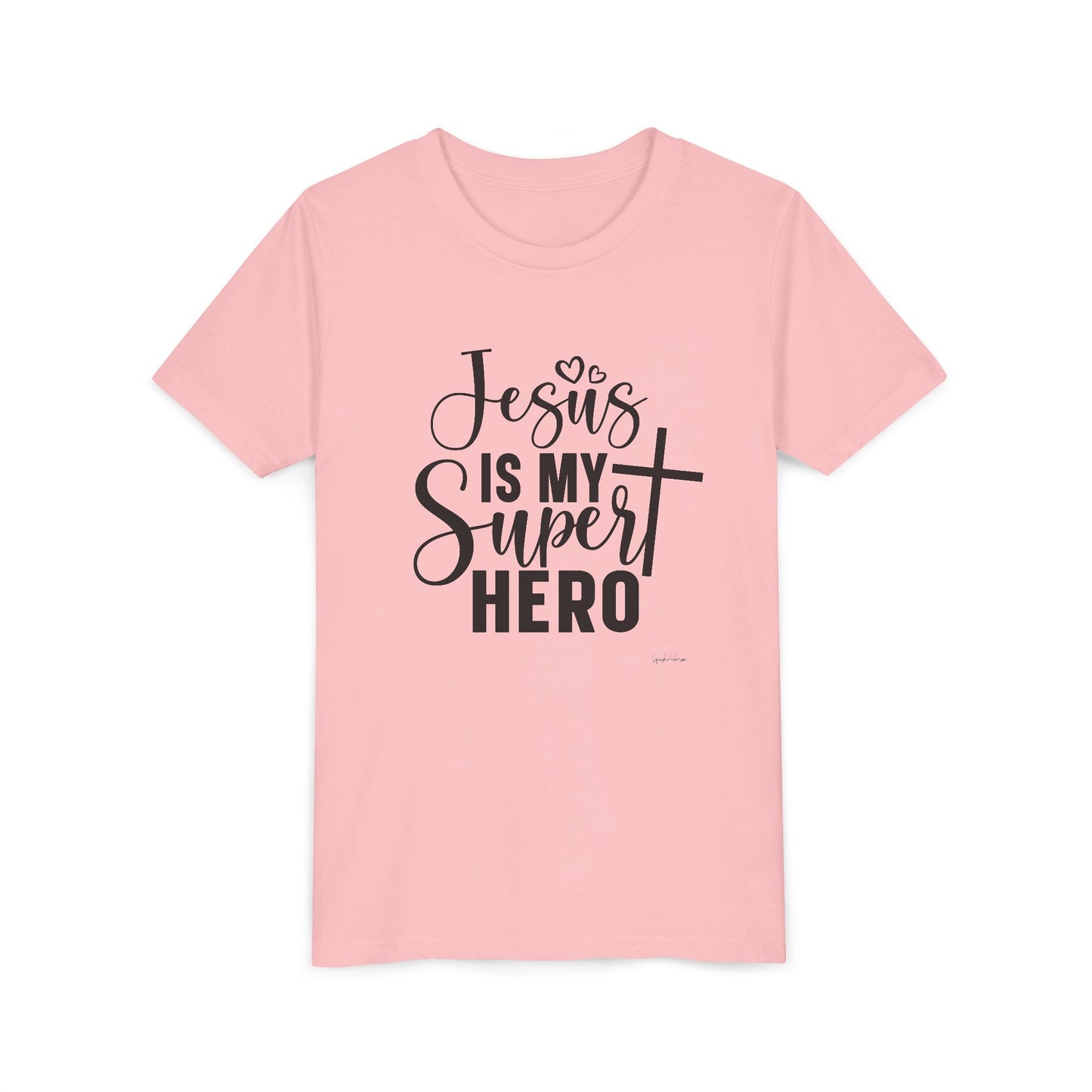 Jesus Is my Super hero Youth Short Sleeve Tee image 14