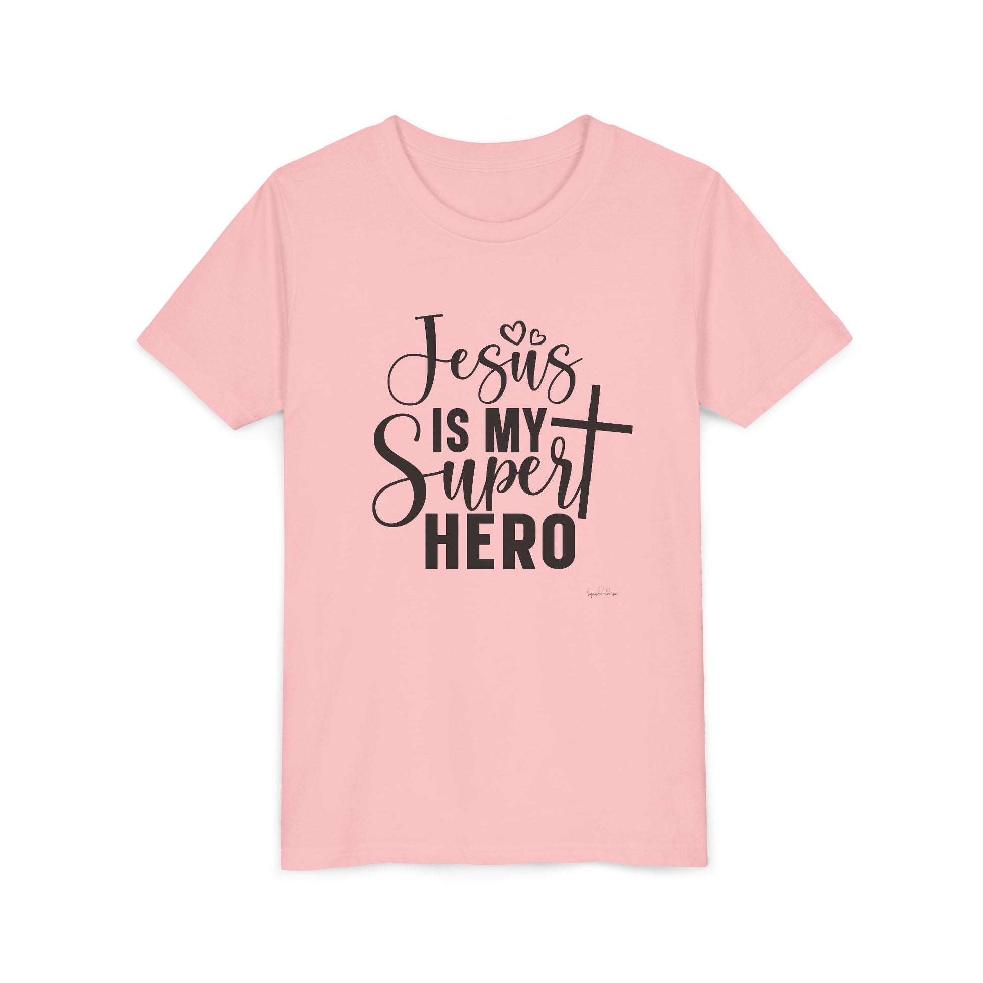 Jesus Is my Super hero Youth Short Sleeve Tee image 14