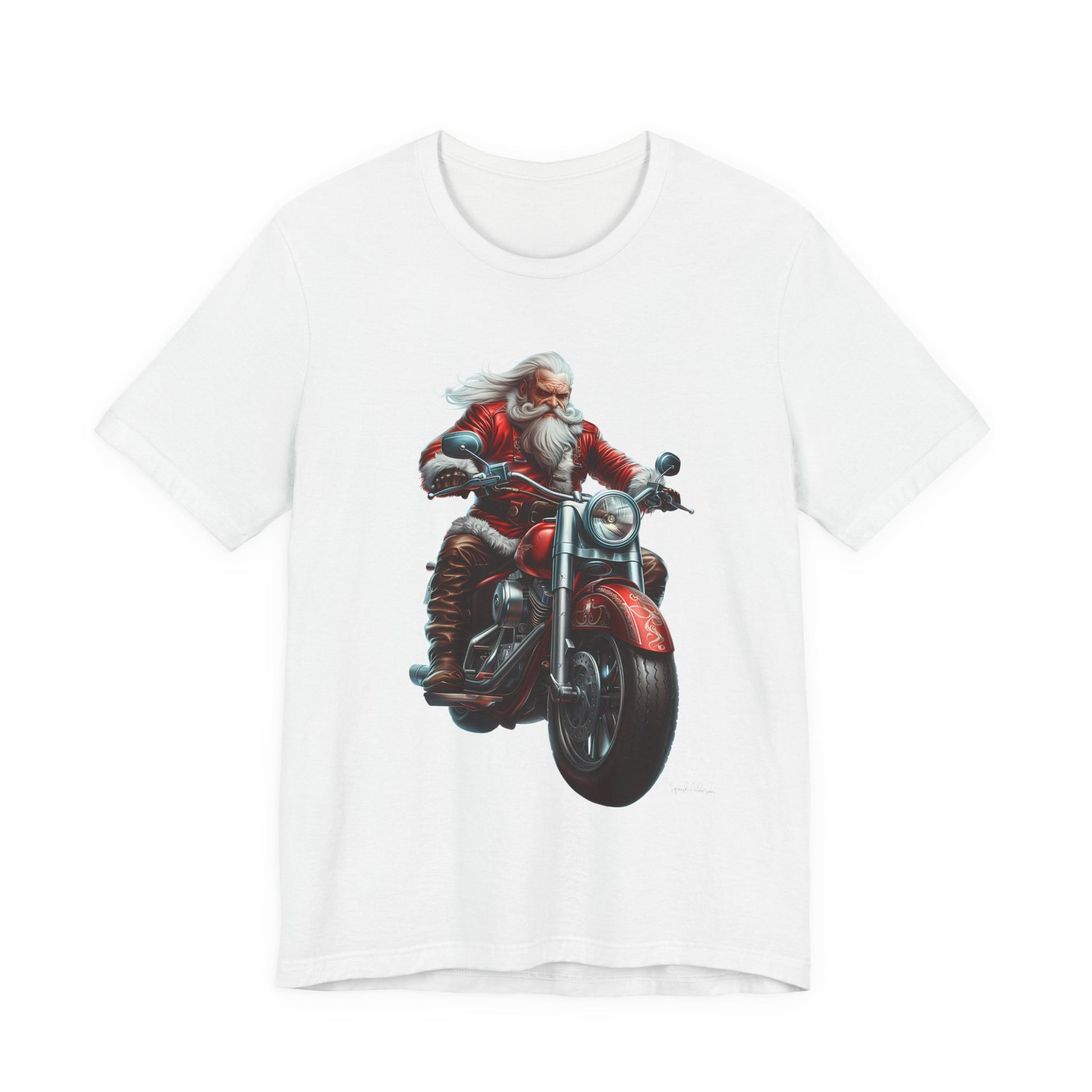 Road Hog Santa Unisex Jersey Short Sleeve Tee image 2