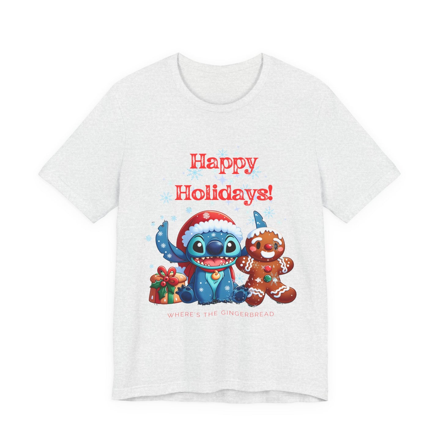 Happy Holidays Stitch Unisex Jersey Short Sleeve Tee image 2