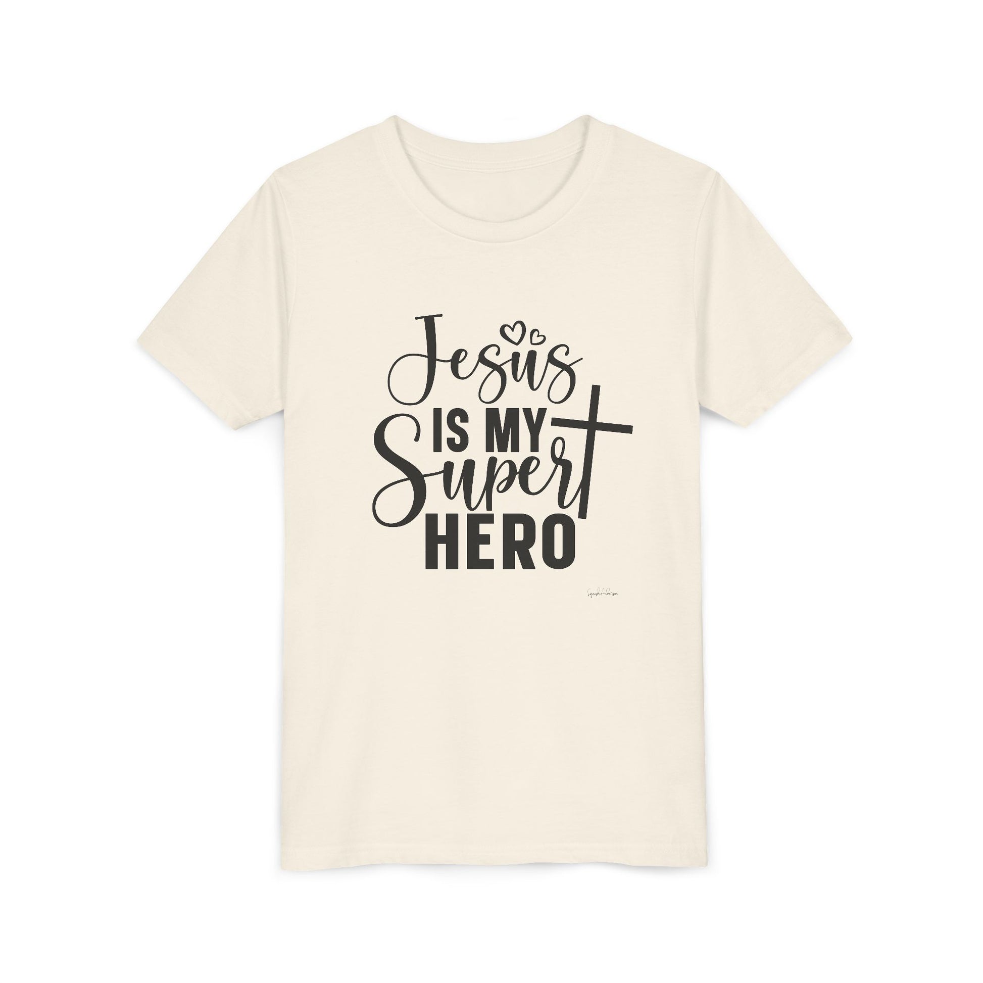 Jesus Is my Super hero Youth Short Sleeve Tee image 6
