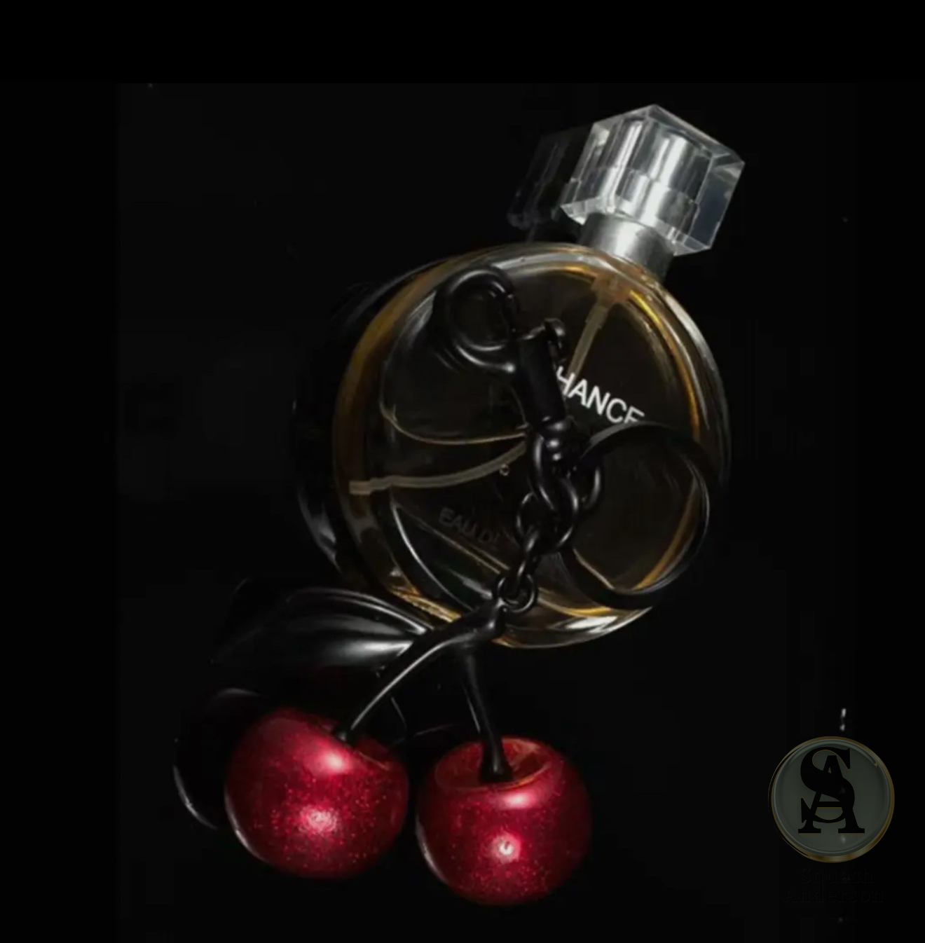 Cherry Luxe Spark Bag Charm & Keychain