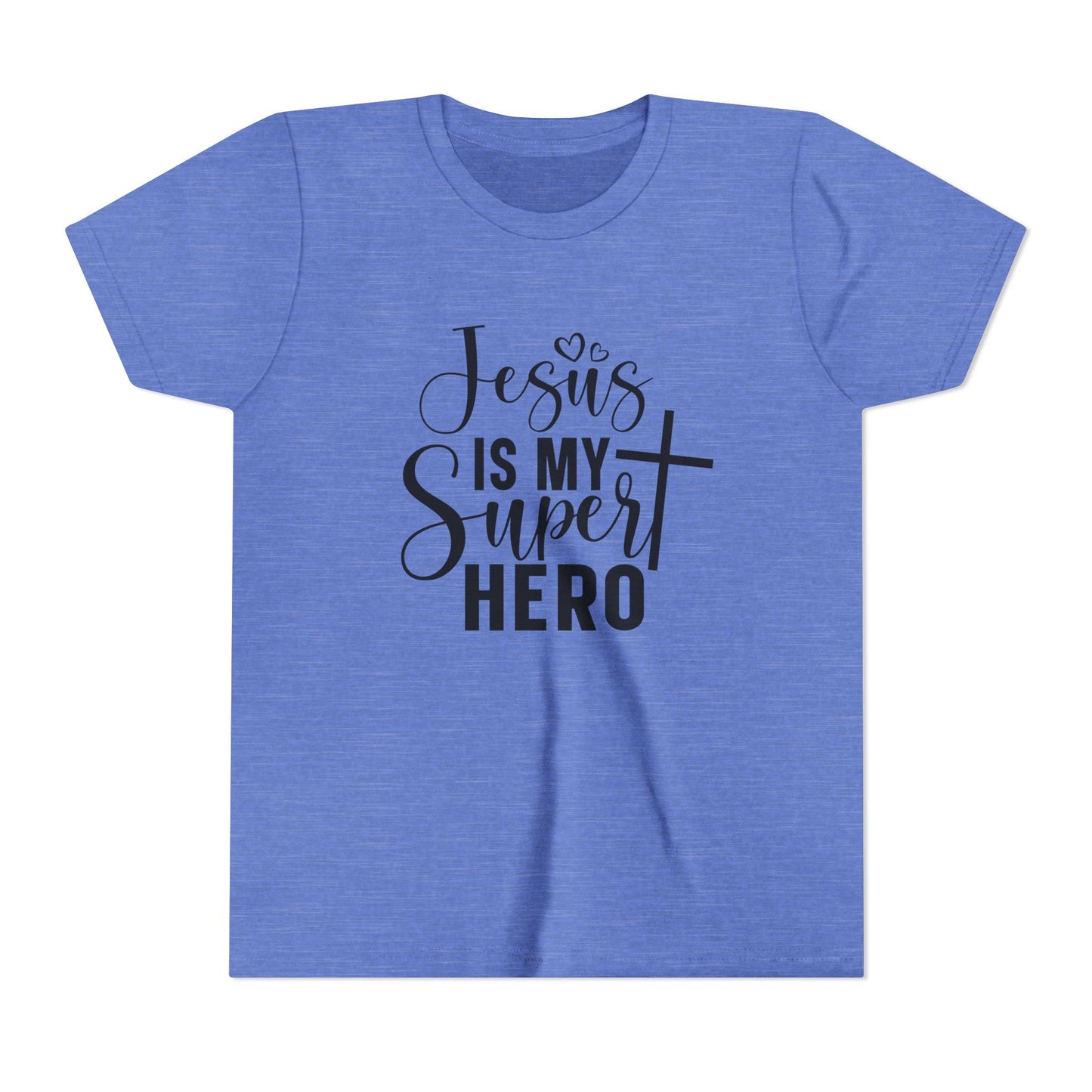 Jesus Is my Super hero Youth Short Sleeve Tee image 8