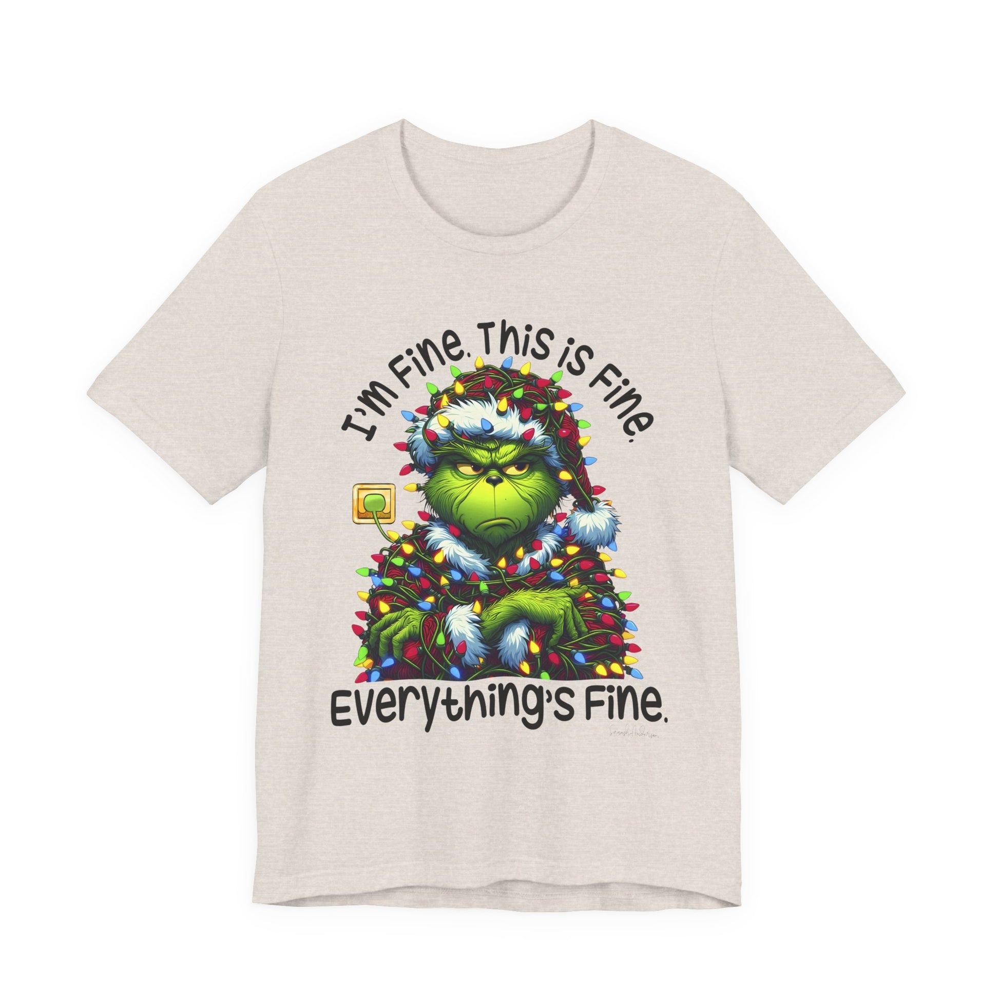 Im Fine Grinch Unisex Jersey Short Sleeve Tee image 6