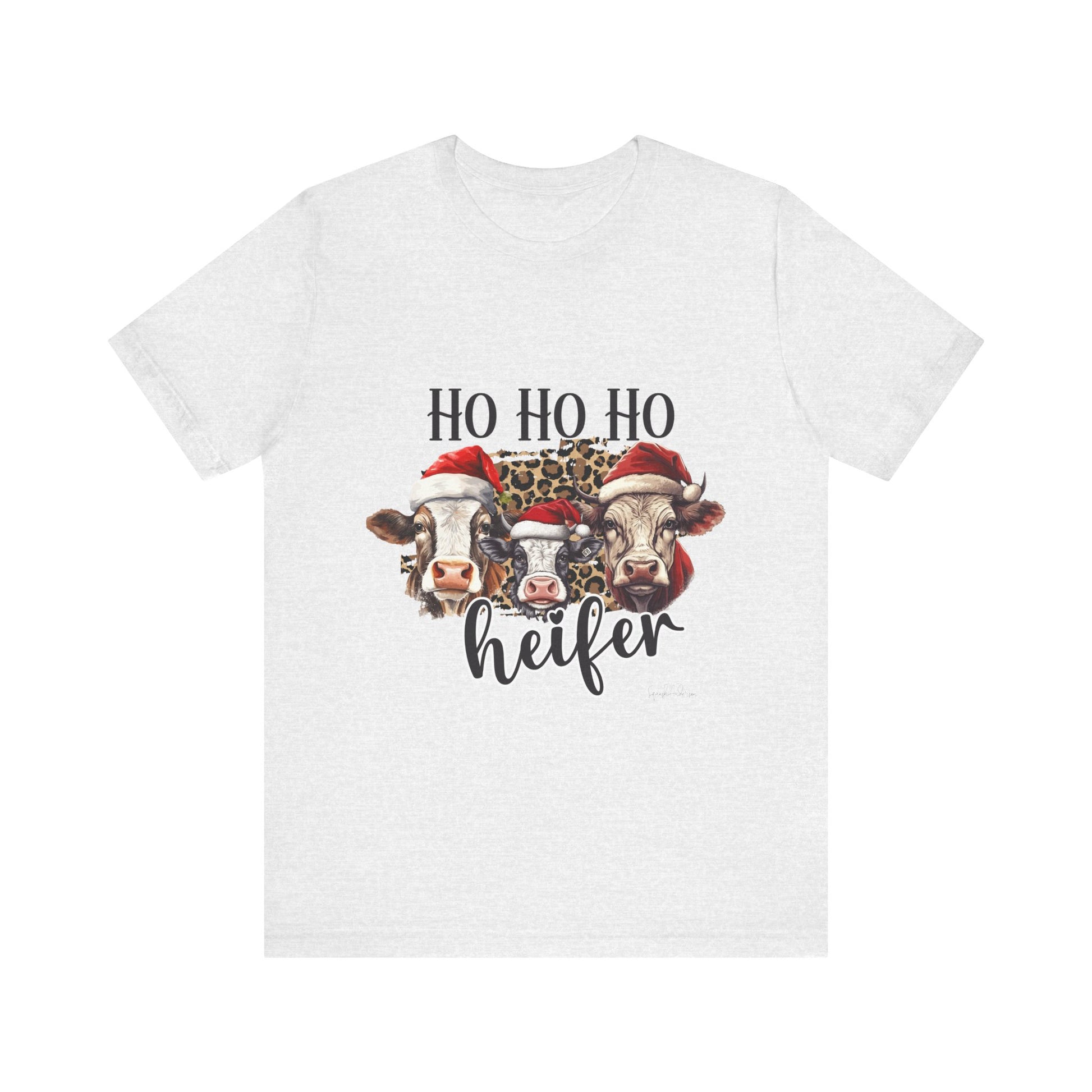 Ho Ho Ho Heifer Unisex Jersey Short Sleeve Tee image 0