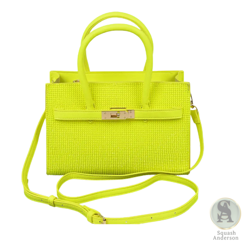 Rhinestone Top Handle Bag