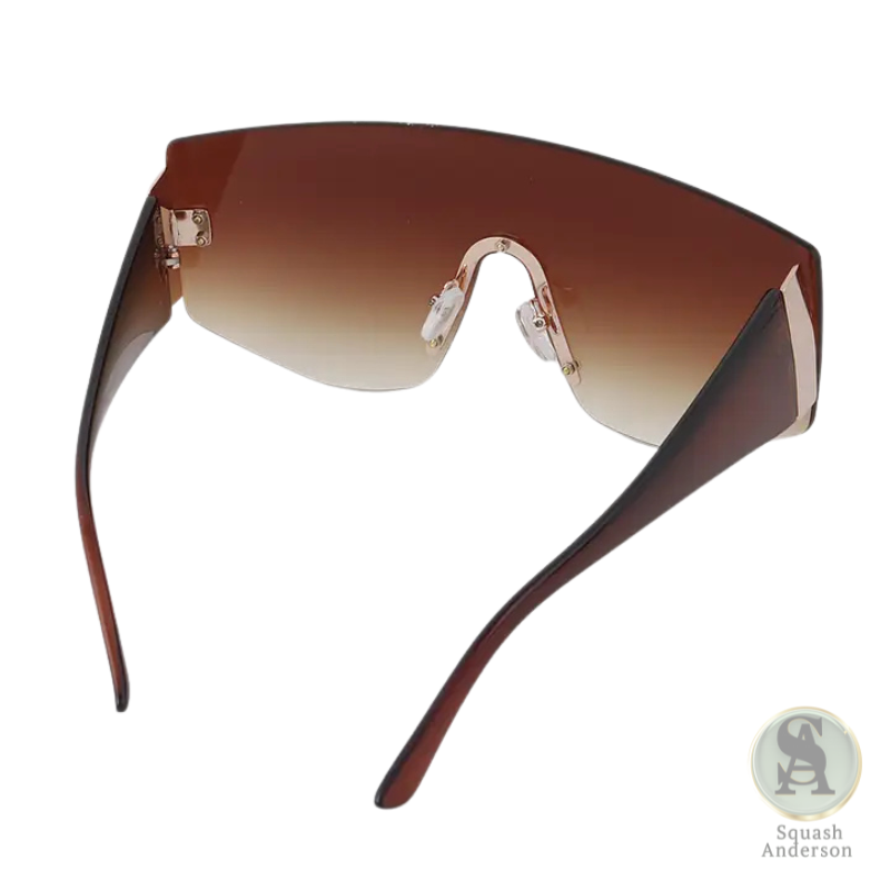 Rimless Shield Gradient Sunglasses