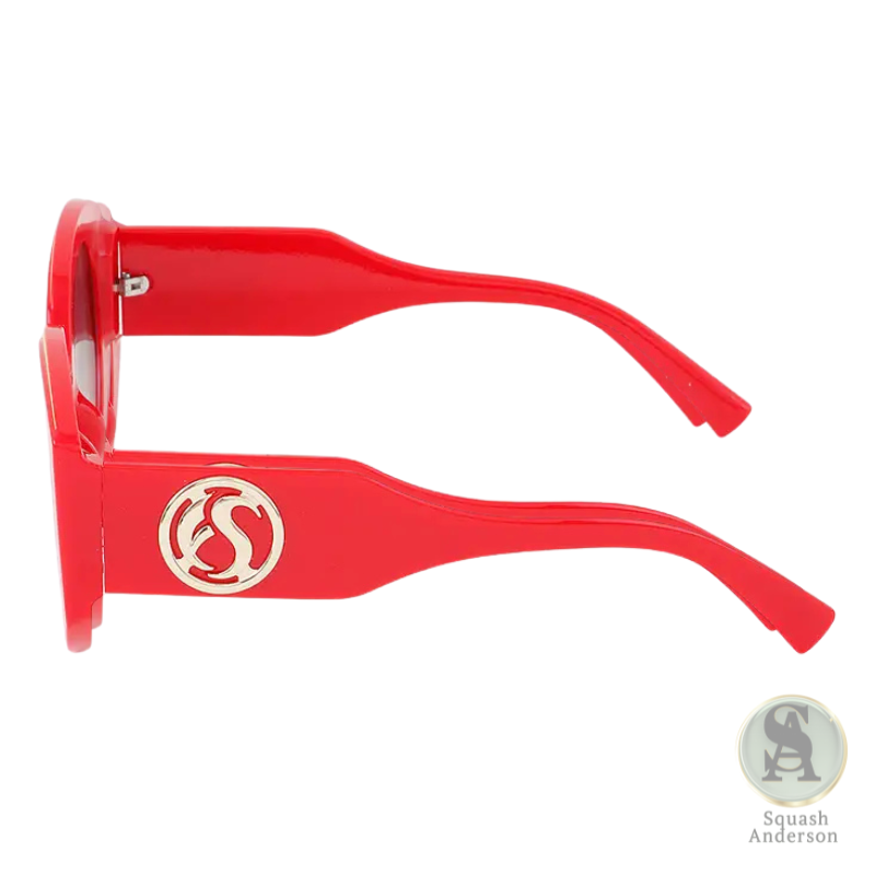 Retro Two-Tone Round Sunglasses