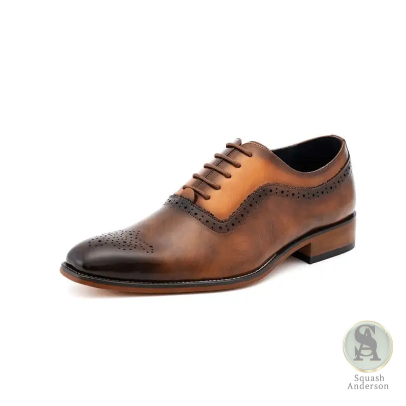 Piedmont Tan Wingtip Oxfords