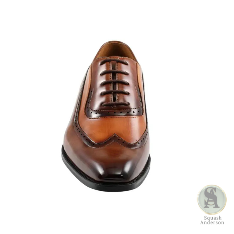 Everett Tan Wingtip Oxfords