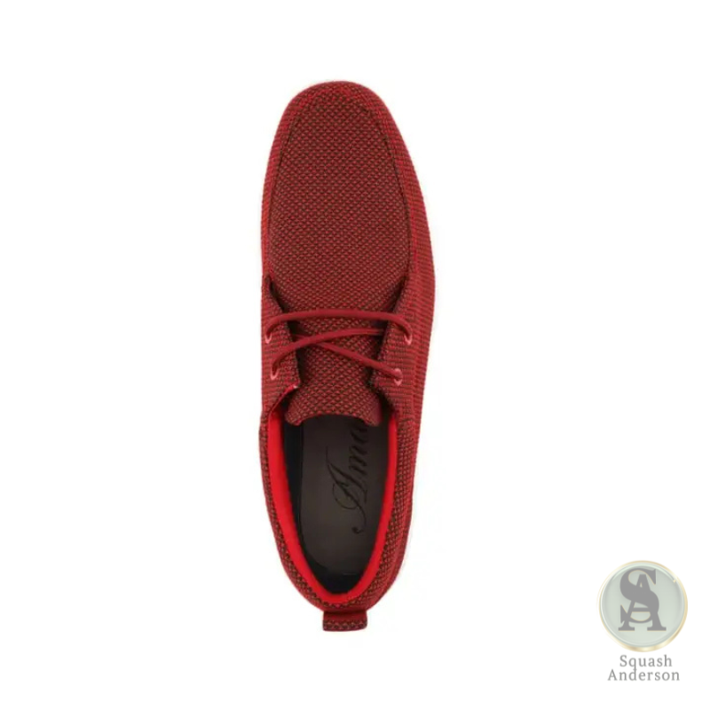 Daniel Red Knit Sneakers
