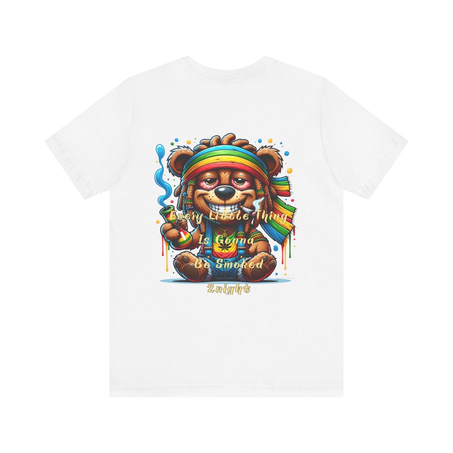 Bear 420 night Unisex Jersey Short Sleeve Tee image 1