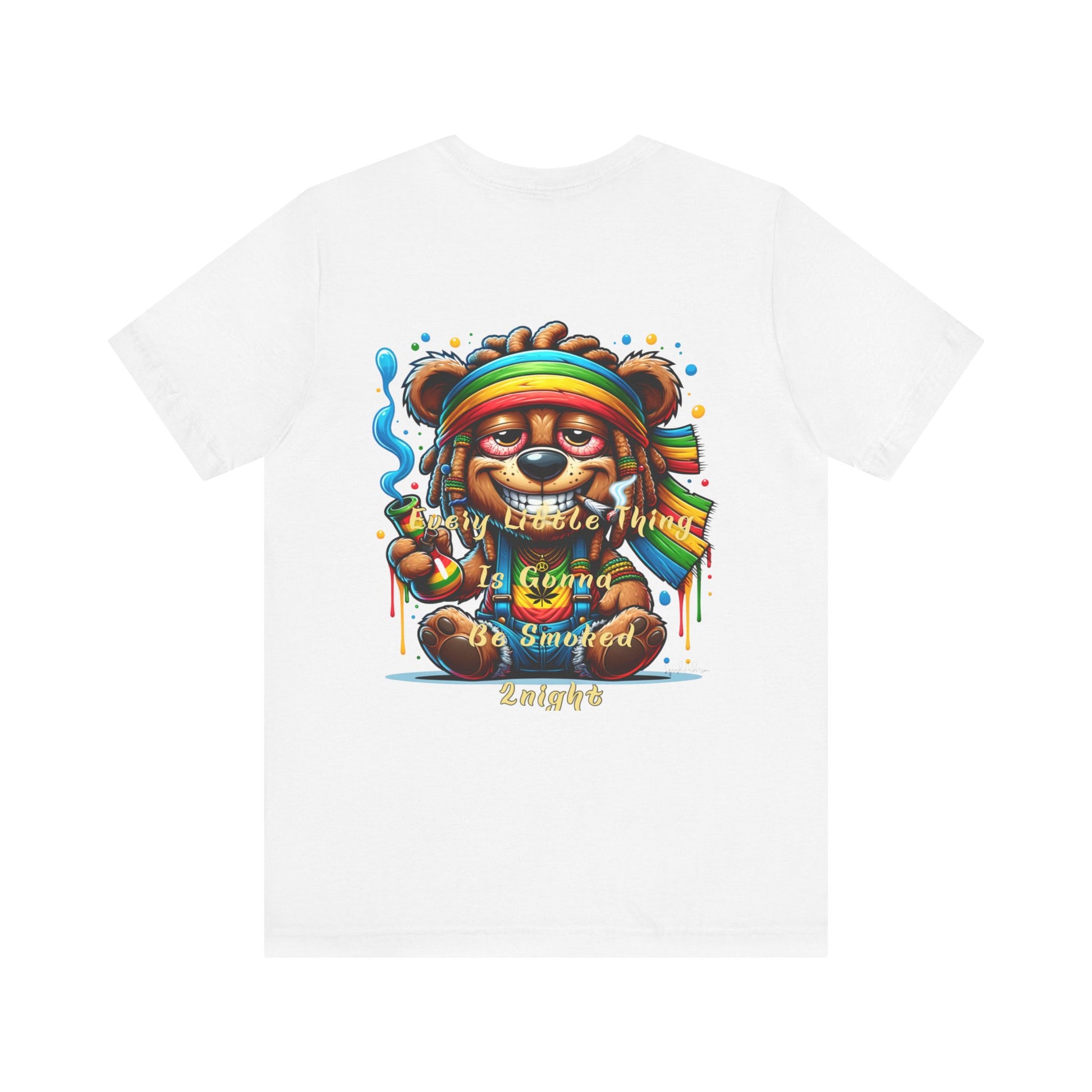 Bear 420 night Unisex Jersey Short Sleeve Tee image 1