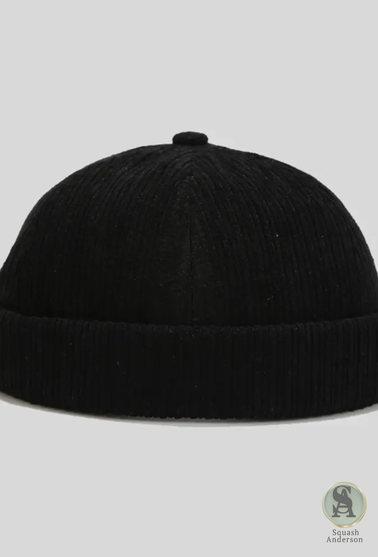 Solid Color Corduroy Melon Hat