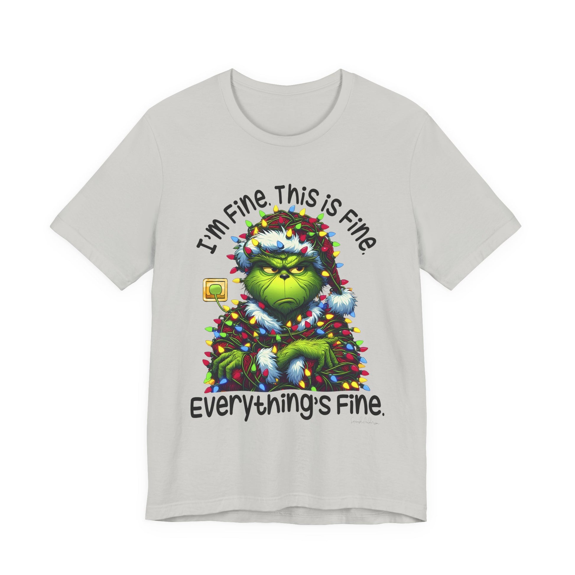 Im Fine Grinch Unisex Jersey Short Sleeve Tee image 10