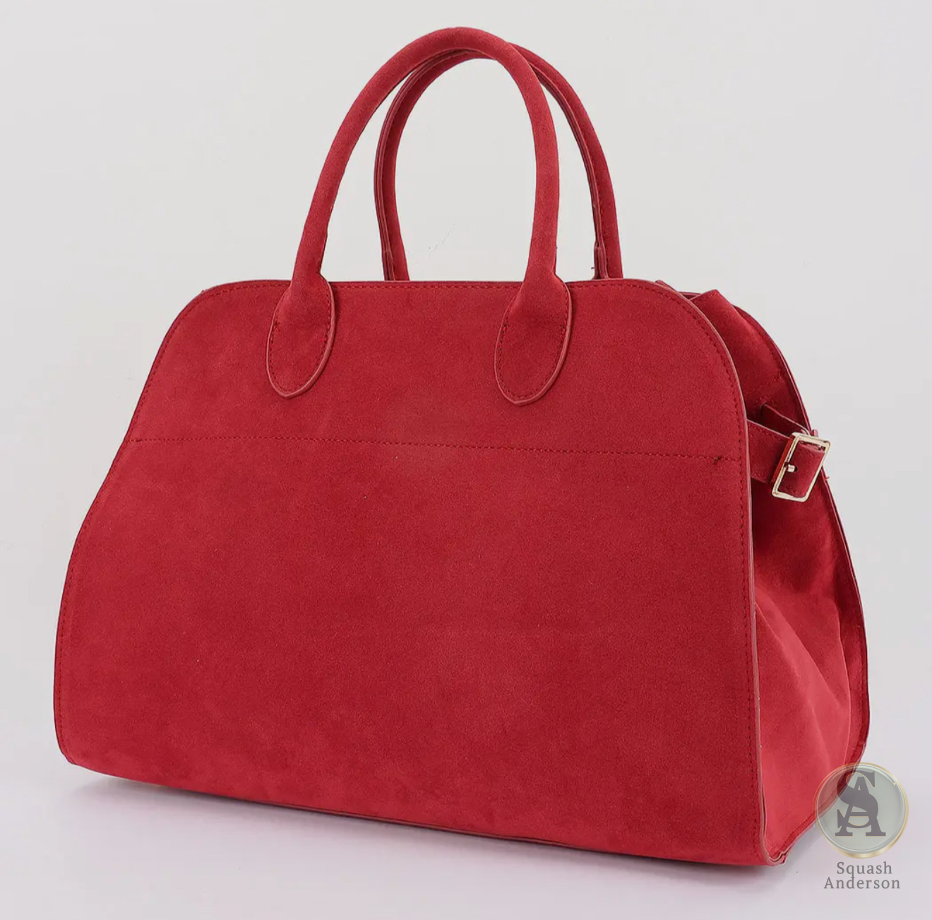 Velour Luxe Structured Tote
