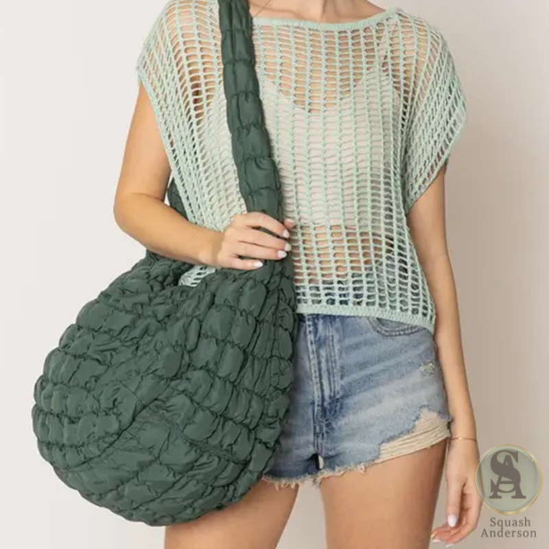 Cora Large Quilted Puffer Tote Bag