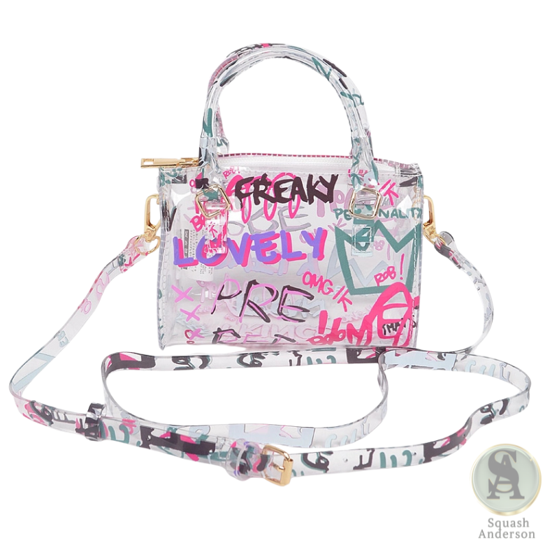 Graffiti PVC Boston Bag